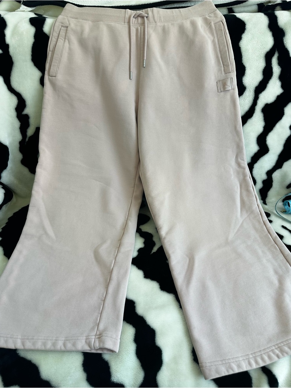 Nike JordanWide Leg Sweatpants in Light Pink